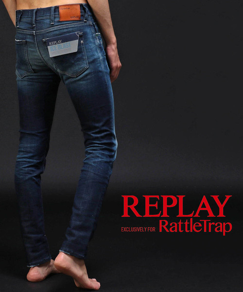RATTLE TRAP(ラトルトラップ)の「REPLAY×RATTLE TRAP 【ICE BLAST】 JONDRILL(デニムパンツ)」|ブルー