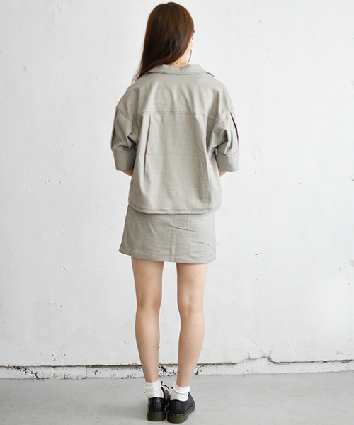 PairPair（ペアペア）の「チェック柄スカパン（スカート・レディース・ブラック/ベージュ/ブラウン系その他・FREE）」の5枚目の写真