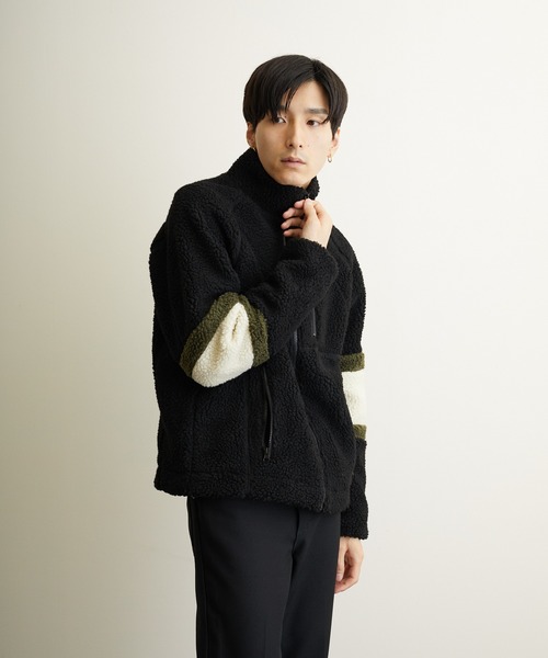 VIBGYOR(ヴィブジョー)の「VIBGYOR Select/ボアハイネックブルゾン(BL)(ブルゾン・レディース・ホワイト/ブラック/ダークグリーン/ベージュ/その他1/その他2/その他3/パープル系その他/キャメル/カーキ/モカ・MEDIUM/LARGE/X-LARGE)」の22枚目の写真