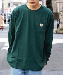 carhartt/LOGO POCKET L/S TEE