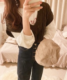 Mysa&Liina | ケーブルニットベスト(ベスト)