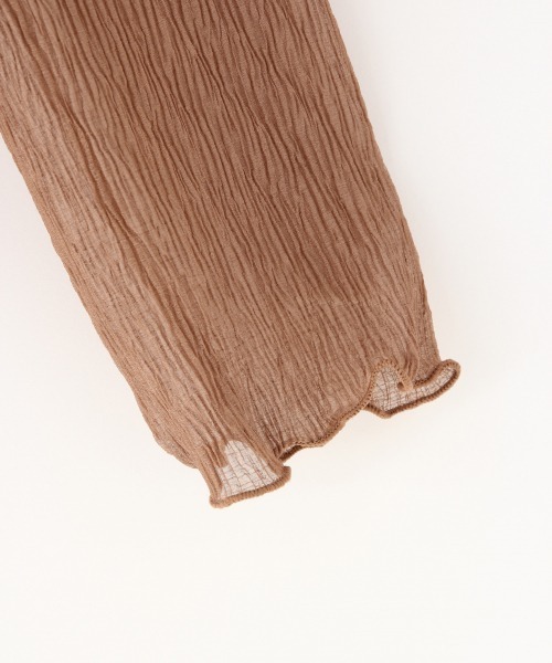 LOWRYS FARM（ローリーズファーム）の「シアープリーツプルオーバー　877404（Tシャツ/カットソー・レディース・ブラック/ブラウン/アイボリー・FREE）」の11枚目の写真