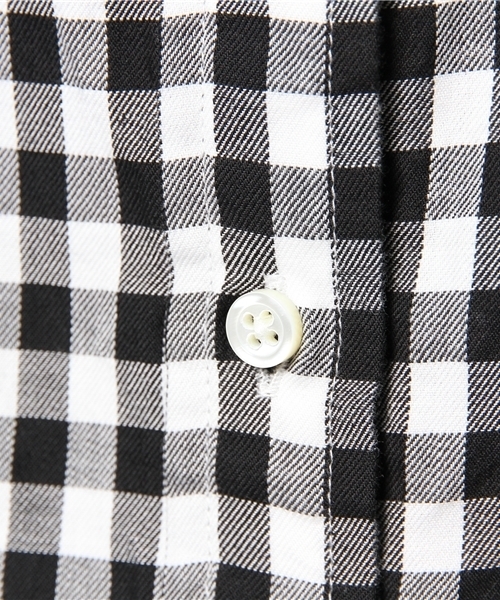 SHIPS for women(シップスフォーウィメン)の「カラーonカラー ギンガムシャツ(シャツ/ブラウス・レディース・ブラック/グリーン/ネイビー・38/36)」の5枚目の写真