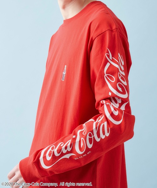 Coca Cola（コカコーラ）の「MONO-MART COCA-COLA（コカ・コーラ）別注 ビックシルエットロング丈カットソー（Tシャツ/カットソー・メンズ・ホワイト/ブラック/レッド・FREE）」の20枚目の写真