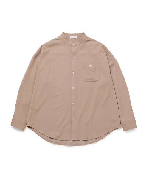 JUNRED(ジュンレッド)の「バンドカラーBIGシャツ(シャツ/ブラウス・メンズ・ブラック/ベージュ/ホワイト/ブルー系その他4・LL/M/L)」の3枚目の写真
