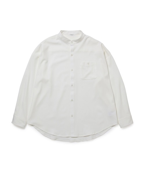 JUNRED(ジュンレッド)の「バンドカラーBIGシャツ(シャツ/ブラウス・メンズ・ブラック/ベージュ/ホワイト/ブルー系その他4・LL/M/L)」の1枚目の写真