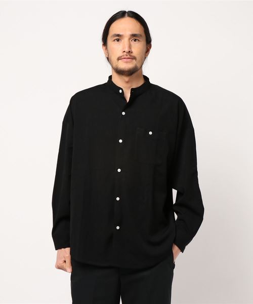 JUNRED(ジュンレッド)の「バンドカラーBIGシャツ(シャツ/ブラウス・メンズ・ブラック/ベージュ/ホワイト/ブルー系その他4・LL/M/L)」の8枚目の写真