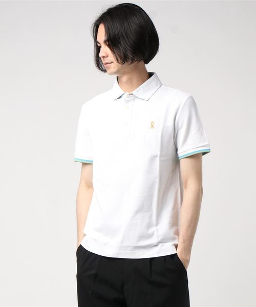 セール トップス マドラスカラーポロシャツ ポロシャツ Vicomte ポロシャツ Vicomte A ヴィコントアー のファッション