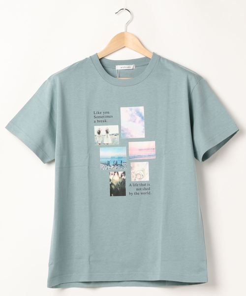 archives（アルシーヴ）の「アソートBIGTシャツ（Tシャツ/カットソー・レディース・ベージュ/グリーン/ブルー/その他1/その他2/その他3・MEDIUM）」の4枚目の写真