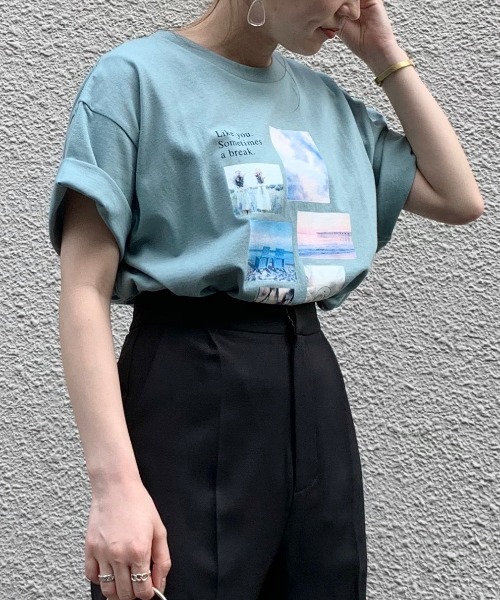 archives（アルシーヴ）の「アソートBIGTシャツ（Tシャツ/カットソー・レディース・ベージュ/グリーン/ブルー/その他1/その他2/その他3・MEDIUM）」の20枚目の写真