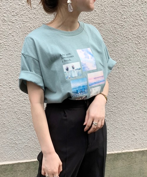 archives（アルシーヴ）の「アソートBIGTシャツ（Tシャツ/カットソー・レディース・ベージュ/グリーン/ブルー/その他1/その他2/その他3・MEDIUM）」の19枚目の写真