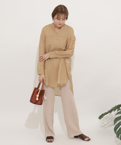 SENSE OF PLACE by URBAN RESEARCH（センスオブプレイスバイアーバンリサーチ）の「スカラアミニットパンツ（その他パンツ・レディース・ライトベージュ/ブラック・FREE）」の12枚目の写真