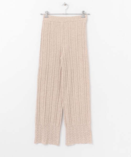 SENSE OF PLACE by URBAN RESEARCH（センスオブプレイスバイアーバンリサーチ）の「スカラアミニットパンツ（その他パンツ・レディース・ライトベージュ/ブラック・FREE）」の14枚目の写真