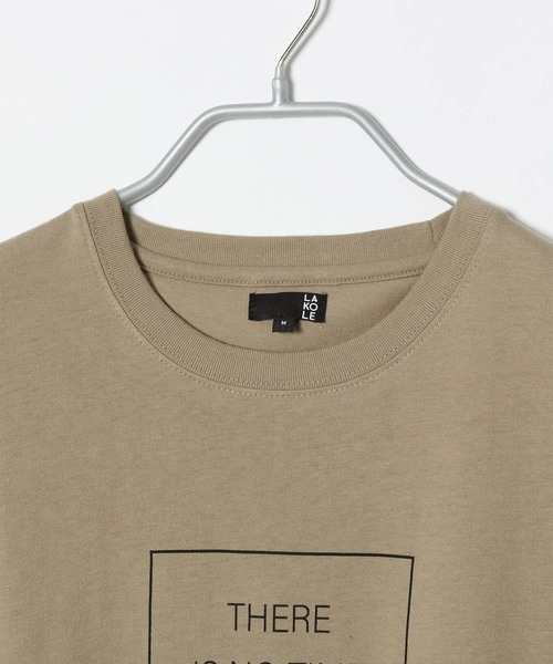 LAKOLE（ラコレ）の「ボックスレタリングTシャツ / LAKOLE（Tシャツ/カットソー・メンズ・ホワイト/ブラック/パープル/セージグリーン・MEDIUM/LARGE）」の6枚目の写真