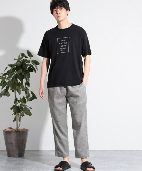 LAKOLE（ラコレ）の「ボックスレタリングTシャツ / LAKOLE（Tシャツ/カットソー・メンズ・ホワイト/ブラック/パープル/セージグリーン・MEDIUM/LARGE）」の17枚目の写真