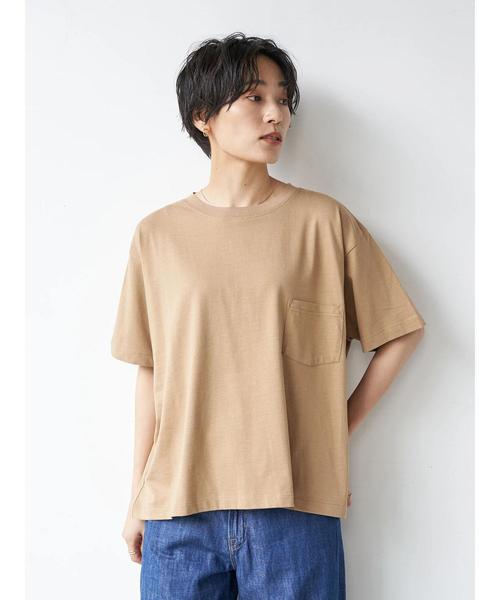 AMERICAN HOLIC（アメリカンホリック）の「18col.クルーネックカットプルオーバー1 〇＊（Tシャツ/カットソー・レディース・ブラック/ネイビー/ライトグレー/オフホワイト/ピンク/キャメル/ライトピンク/ベージュ/カーキ/モカ/ライトベージュ/ブラウン/ライトカーキ/サックスブルー/ピンクベージュ・S/L/M）」の12枚目の写真