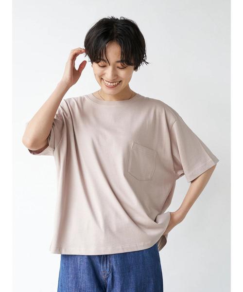 AMERICAN HOLIC（アメリカンホリック）の「18col.クルーネックカットプルオーバー1 〇＊（Tシャツ/カットソー・レディース・ブラック/ネイビー/ライトグレー/オフホワイト/ピンク/キャメル/ライトピンク/ベージュ/カーキ/モカ/ライトベージュ/ブラウン/ライトカーキ/サックスブルー/ピンクベージュ・S/L/M）」の14枚目の写真