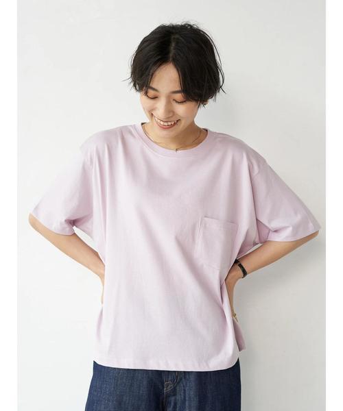 AMERICAN HOLIC（アメリカンホリック）の「18col.クルーネックカットプルオーバー1 〇＊（Tシャツ/カットソー・レディース・ブラック/ネイビー/ライトグレー/オフホワイト/ピンク/キャメル/ライトピンク/ベージュ/カーキ/モカ/ライトベージュ/ブラウン/ライトカーキ/サックスブルー/ピンクベージュ・S/L/M）」の15枚目の写真