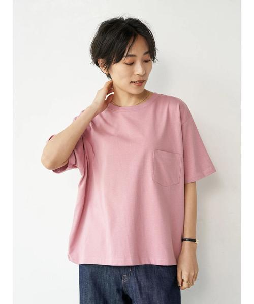 AMERICAN HOLIC（アメリカンホリック）の「18col.クルーネックカットプルオーバー1 〇＊（Tシャツ/カットソー・レディース・ブラック/ネイビー/ライトグレー/オフホワイト/ピンク/キャメル/ライトピンク/ベージュ/カーキ/モカ/ライトベージュ/ブラウン/ライトカーキ/サックスブルー/ピンクベージュ・S/L/M）」の13枚目の写真