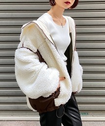 PAGEBOY | ボアリバーシブルフードブルゾン(ブルゾン)