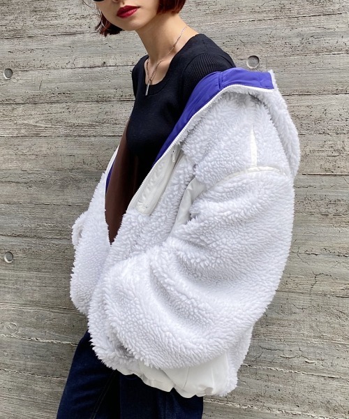 PAGEBOY　リバーシブルボアブルゾン★新品タグ付 UNISEX/2サイズ展開】リバーシブルボアブルゾン（ブルゾン