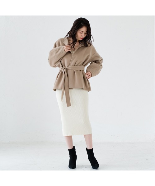 ▶新品未使用 / Loungedress リブノースリーブワンピース セール】【Good Riddance】シフォン ラップデザインノースリーブ
