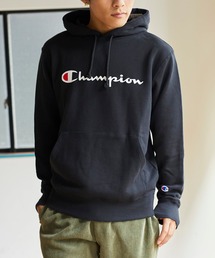 WEGO/Champion 裏毛ロゴプルパーカー