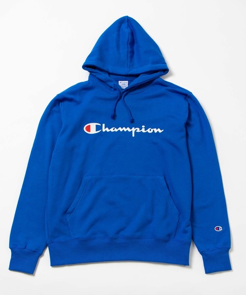 Champion（チャンピオン）の「WEGO/Champion 裏毛ロゴプルパーカー（パーカー・メンズ・ブラック/ホワイト/オートミール/ロイヤルブルー/ワイン・MEDIUM/LARGE/X-LARGE）」の6枚目の写真