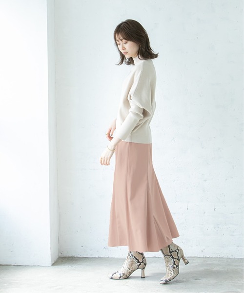 Noble（ノーブル）の「パネルソフトフレアースカート◇（スカート  