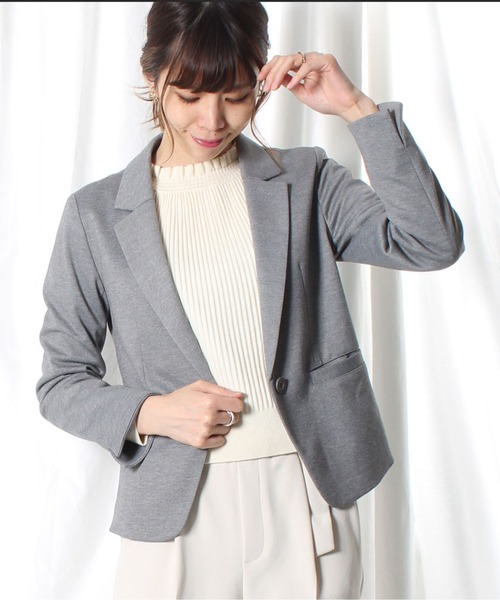 セール シャンブレージャージーテーラードジャケット テーラードジャケット 12twelve Agenda トゥエルブ アジェンダ のファッション通販 Zozotown