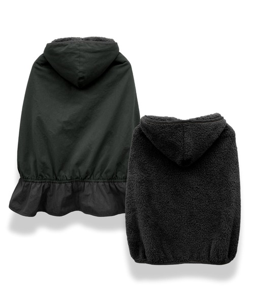 SweetMommy(スウィートマミー)の「秋冬クレンゼ 抗菌・抗ウイルス ボアケープ(その他ベビー用品・レディース・ブラック/ベージュ/ネイビー/グレー・FREE)」の10枚目の写真