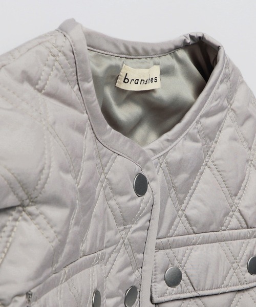 BRANSHES（ブランシェス）の「中綿キルトジャケット（ブルゾン・キッズ・ライトベージュ/カーキ・150cm/120cm/130cm/100cm/110cm/90cm/140cm）」の20枚目の写真