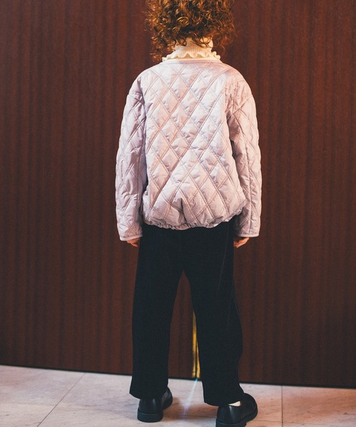 BRANSHES（ブランシェス）の「中綿キルトジャケット（ブルゾン・キッズ・ライトベージュ/カーキ・150cm/120cm/130cm/100cm/110cm/90cm/140cm）」の8枚目の写真