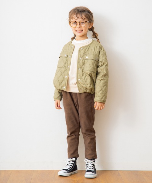 BRANSHES（ブランシェス）の「中綿キルトジャケット（ブルゾン・キッズ・ライトベージュ/カーキ・150cm/120cm/130cm/100cm/110cm/90cm/140cm）」の13枚目の写真