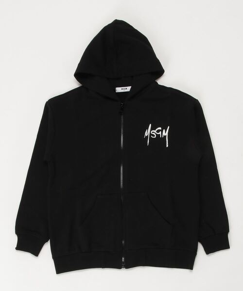 MSGM(エムエスジーエム)の「MSGM(エムエスジーエム)Kids & Junior ジップアップパーカーブルゾン(パーカー・キッズ・ホワイト/ブラック/レッド/グレー/グリーン/ピンク・10Y/12Y/14Y/4Y/6Y/8Y)」の2枚目の写真