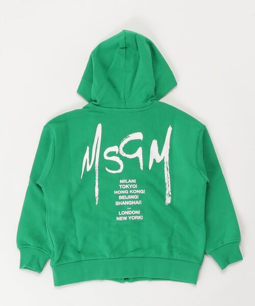 MSGM(エムエスジーエム)の「MSGM(エムエスジーエム)Kids & Junior ジップアップパーカーブルゾン(パーカー・キッズ・ホワイト/ブラック/レッド/グレー/グリーン/ピンク・10Y/12Y/14Y/4Y/6Y/8Y)」の9枚目の写真
