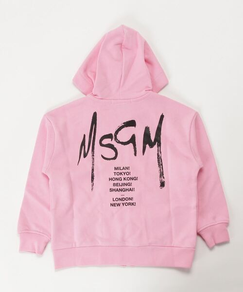 MSGM(エムエスジーエム)の「MSGM(エムエスジーエム)Kids & Junior ジップアップパーカーブルゾン(パーカー・キッズ・ホワイト/ブラック/レッド/グレー/グリーン/ピンク・10Y/12Y/14Y/4Y/6Y/8Y)」の12枚目の写真