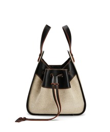 ロエベ ハンモック ドローストリングバッグ　ミニ カーフ リネン LOEWE ロエベ ハンモック ドローストリングバッグ ミニ ライム
