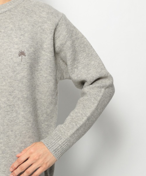 ベイフロー BAYFLOW ニット セーター 長袖 クルーネック 3 茶 ブラウン /YI メンズ BAYFLOW（ベイフロー）の「HAPPY KNIT クルーネックプルオーバー