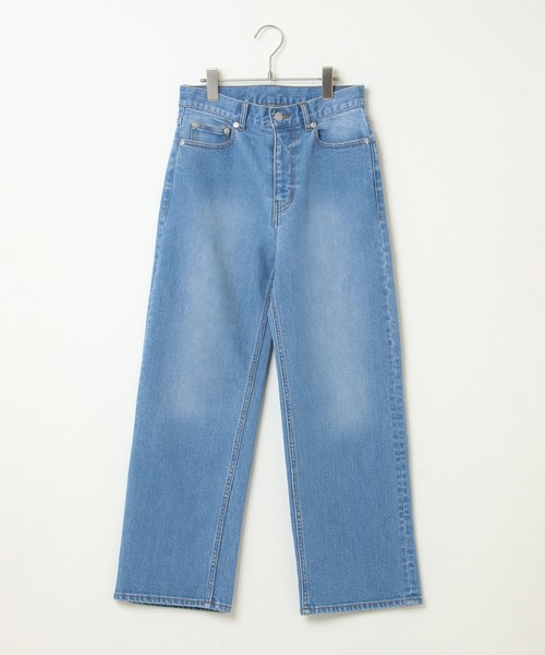 ikka(イッカ)の「ストレッチデニムワイドパンツ(デニムパンツ・レディース・オフホワイト/ブルー/ブルー系その他・M/L)」の3枚目の写真