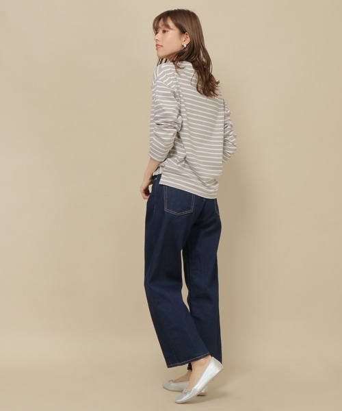 ikka(イッカ)の「ストレッチデニムワイドパンツ(デニムパンツ・レディース・オフホワイト/ブルー/ブルー系その他・M/L)」の17枚目の写真