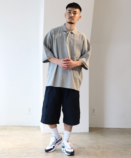 BEAMS（ビームス）の「BEAMS / ヘビー鹿の子 ポロシャツ（ポロシャツ・メンズ・ホワイト/ネイビー/レッド/グレー系その他・X-LARGE/SMALL/MEDIUM/LARGE）」の6枚目の写真