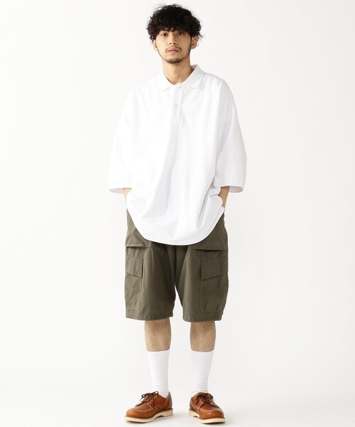 BEAMS（ビームス）の「BEAMS / ヘビー鹿の子 ポロシャツ（ポロシャツ・メンズ・ホワイト/ネイビー/レッド/グレー系その他・X-LARGE/SMALL/MEDIUM/LARGE）」の8枚目の写真