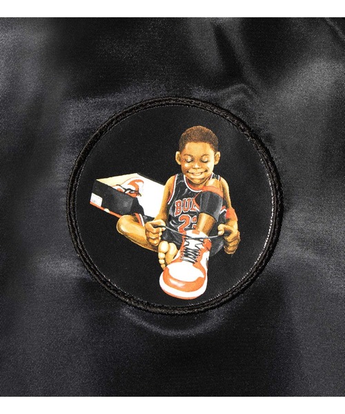 APPLEBUM（アップルバム）の「"Chicago Boy" Boa Coach Jacket（ナイロンジャケット・メンズ・ブラック・X-LARGE/LARGE/MEDIUM）」の4枚目の写真