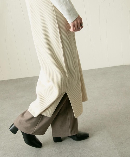 Chillfar(チルファー)の「ニットアップ ニットレイヤードワンピース 3ピースセットアップ【3WAY】(ワンピース・レディース・アイボリー/ブラウン/ブラック・FREE)」の17枚目の写真