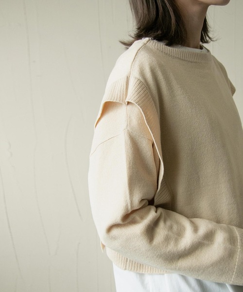 Chillfar(チルファー)の「ニットアップ ニットレイヤードワンピース 3ピースセットアップ【3WAY】(ワンピース・レディース・アイボリー/ブラウン/ブラック・FREE)」の20枚目の写真