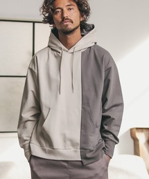 mpa2511-Asymmetry Loose Sweat Pull Parka パーカー