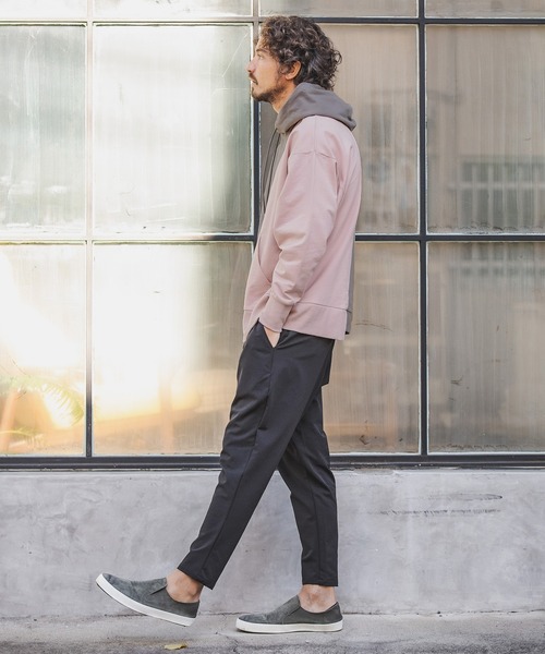 CAMBIO(カンビオ)の「mpa2511-Asymmetry Loose Sweat Pull Parka パーカー(パーカー・メンズ・キナリ/グレー×ピンク/ブラック×グレー/ホワイト系その他・L/S/M)」の17枚目の写真