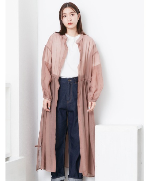 POU DOU DOU（プードゥドゥ）の「シアーウエスト切り替え2wayワンピース（ワンピース・レディース・モカ/ライトグレー/ブラック・3）」の6枚目の写真