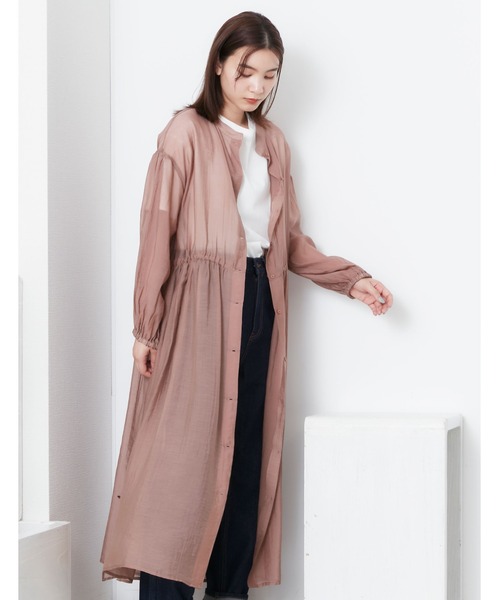 POU DOU DOU（プードゥドゥ）の「シアーウエスト切り替え2wayワンピース（ワンピース・レディース・モカ/ライトグレー/ブラック・3）」の7枚目の写真